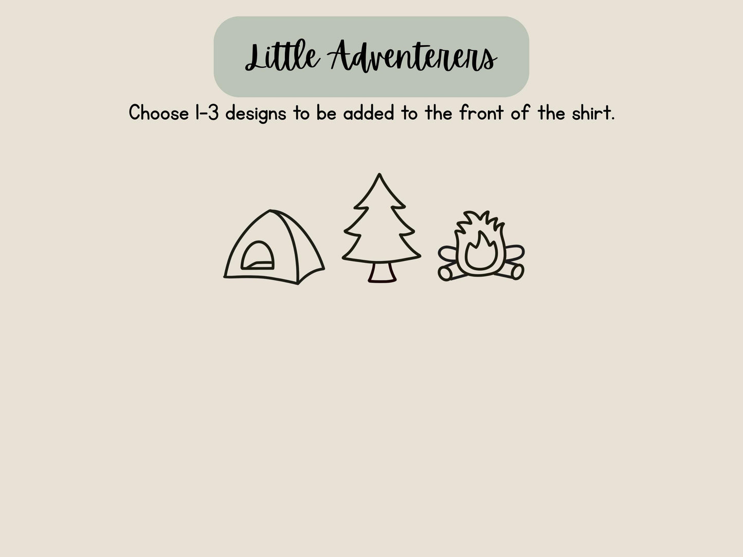 Adventure - Boys Camping Shirt - Hand Embroidered