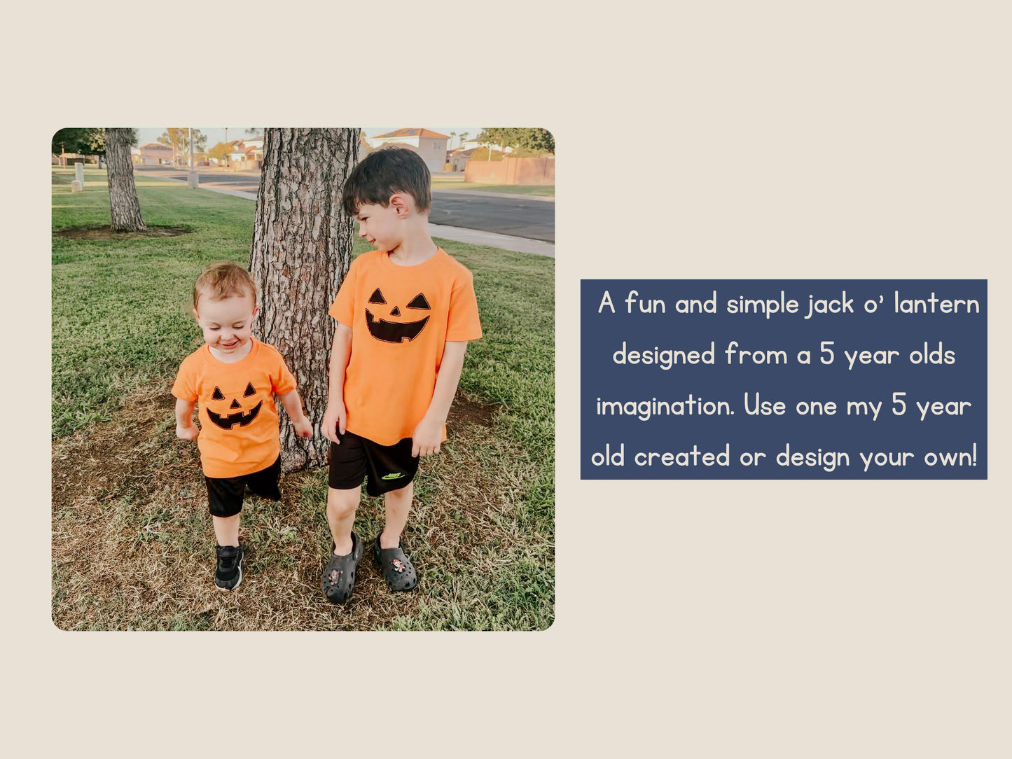 Jack O' Lantern Fall Shirt - Hand Embroidered