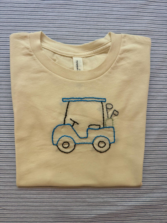 Sports - Boys Golf Shirt - Hand Embroidered