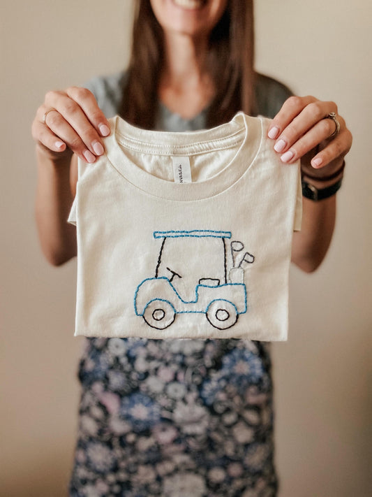 Sports - Boys Golf Shirt - Hand Embroidered