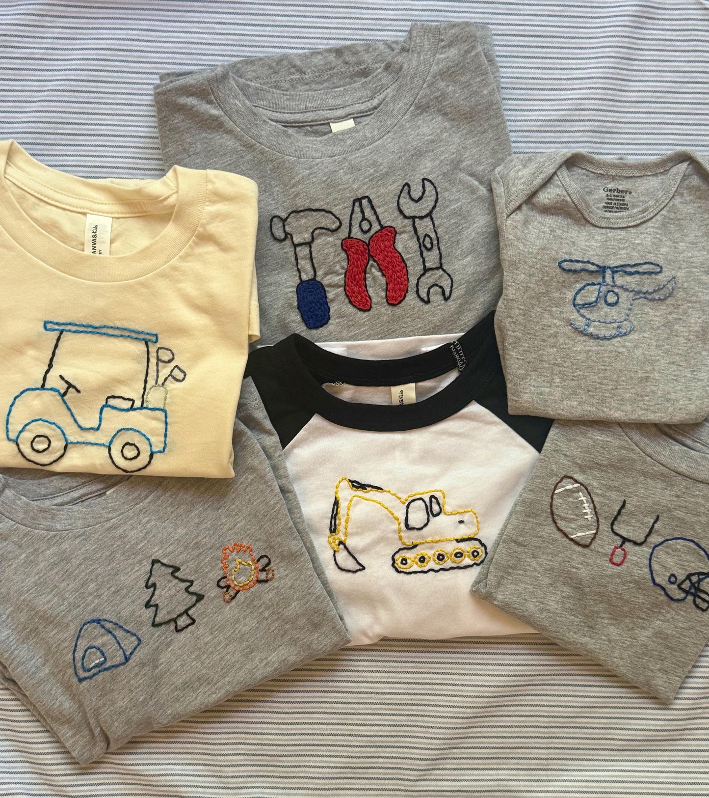 Sports - Boys Golf Shirt - Hand Embroidered